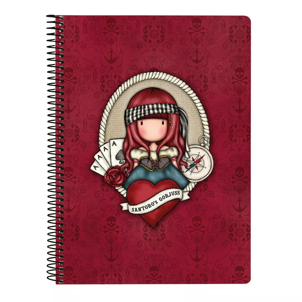 Santoro - Libreta Cuarto Tapas Duras 80 H. Gorjuss Granate Y Negra En Oferta Santoro - Libreta Cuarto Tapas Duras 80 H. Gorjuss Granate Y Negra Barato