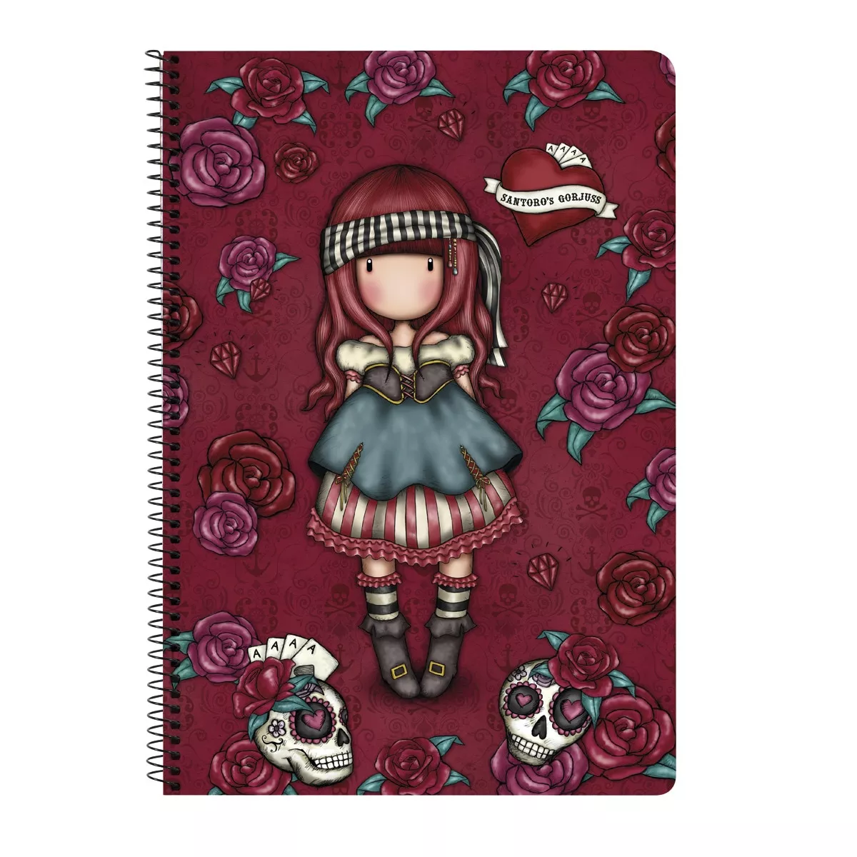 Santoro - Libreta Folio Tapas Duras 80 H. Gorjuss Granate Y Negra En Oferta Santoro - Libreta Folio Tapas Duras 80 H. Gorjuss Granate Y Negra Barato