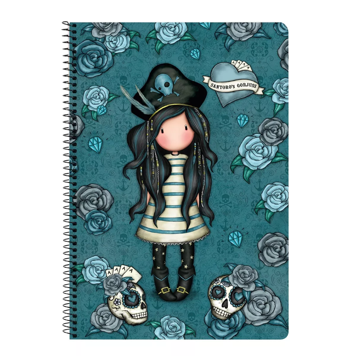 Santoro - Libreta Folio Tapas Duras 80 H. Gorjuss Turquesa Y Negra En Oferta Santoro - Libreta Folio Tapas Duras 80 H. Gorjuss Turquesa Y Negra Barato