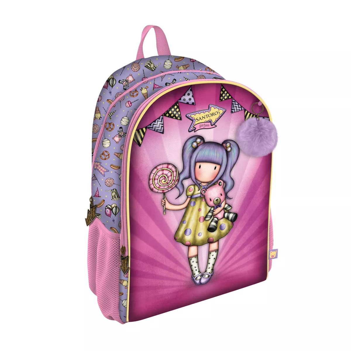 Santoro - Mochila 2 Cremalleras Adaptable Carro Gorjuss Lila barato