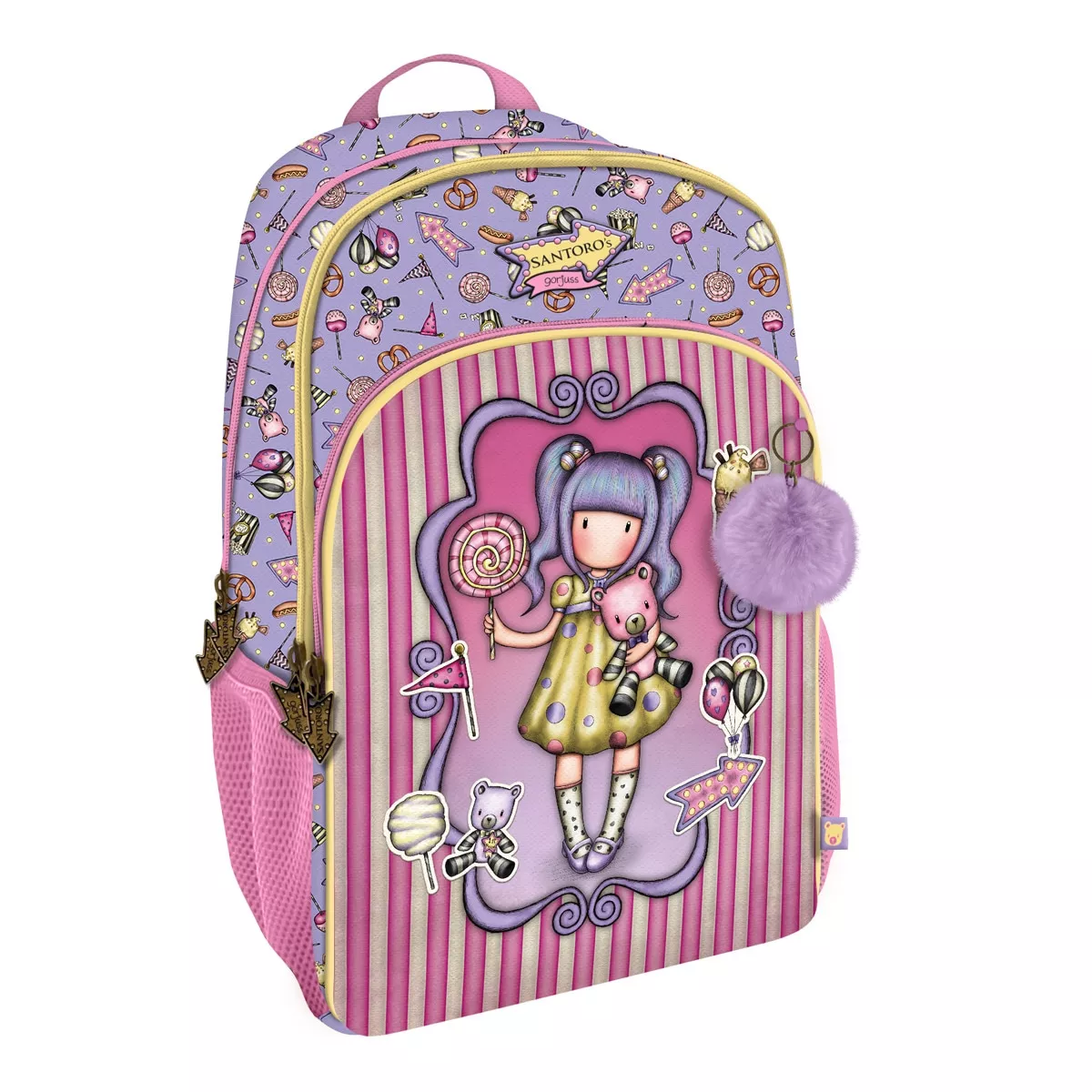 Santoro - Mochila 3 Cremalleras Gorjuss Gorjuss Lila barato