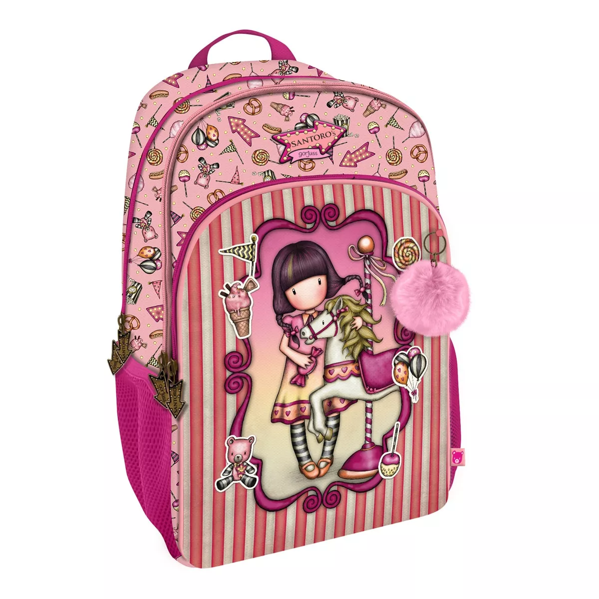 Santoro - Mochila 3 Cremalleras Gorjuss Gorjuss Salmon barato