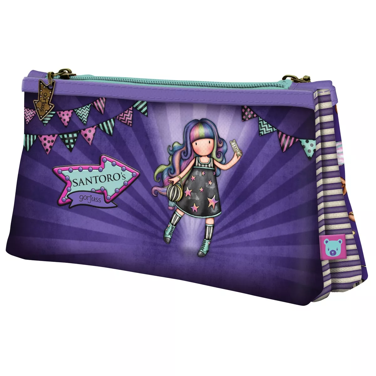 Santoro - Neceser Pequeño Doble Gorjuss Morado En Oferta Santoro - Neceser Pequeño Doble Gorjuss Morado Barato