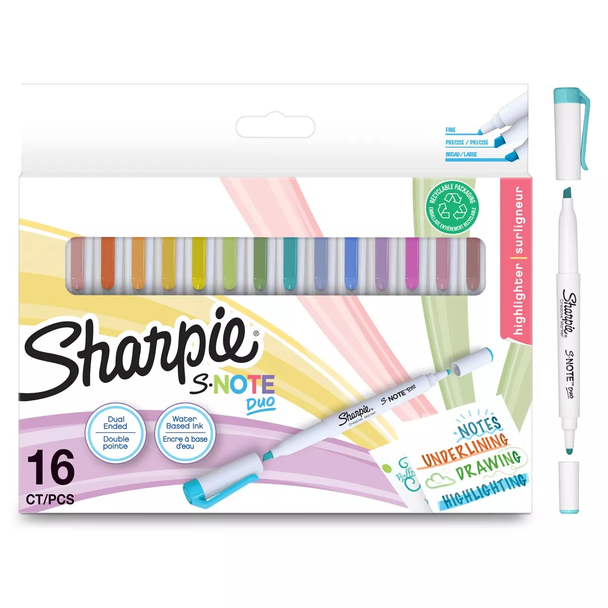 Sharpie - Pack 16 Rotuladores Subrayadores Note Dúo barato