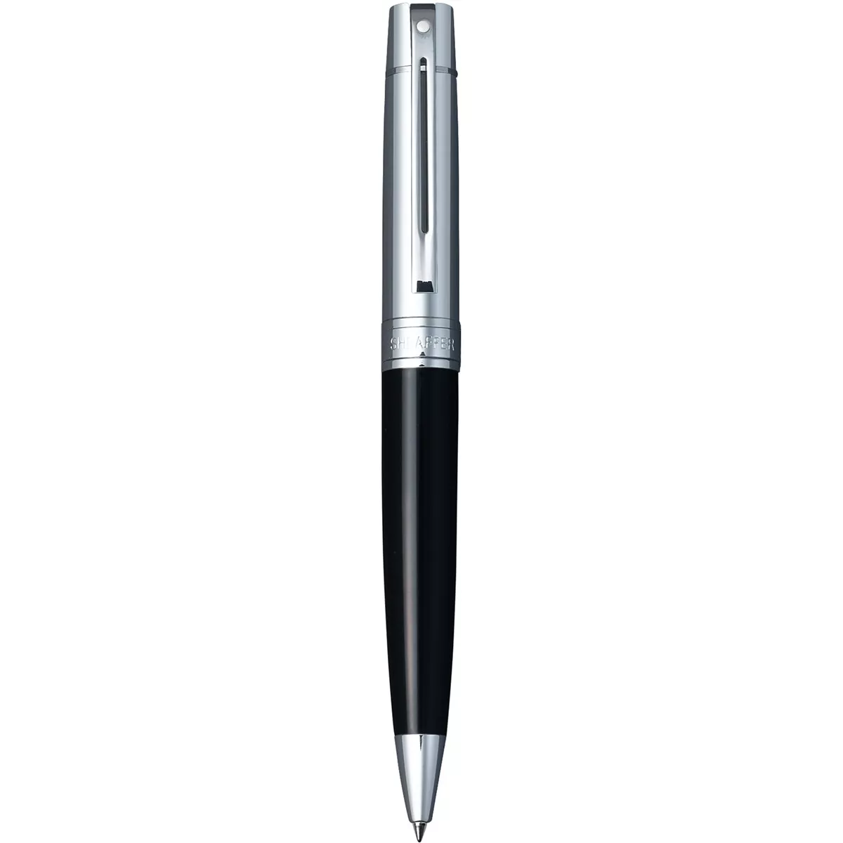 Sheaffer - Bolígrafo 300 De Laca Negra Con Capuchón Cromado Brillante Y Detalles Cromados En Oferta Sheaffer - Bolígrafo 300 De Laca Negra Con Capuchón Cromado Brillante Y Detalles Cromados Barato