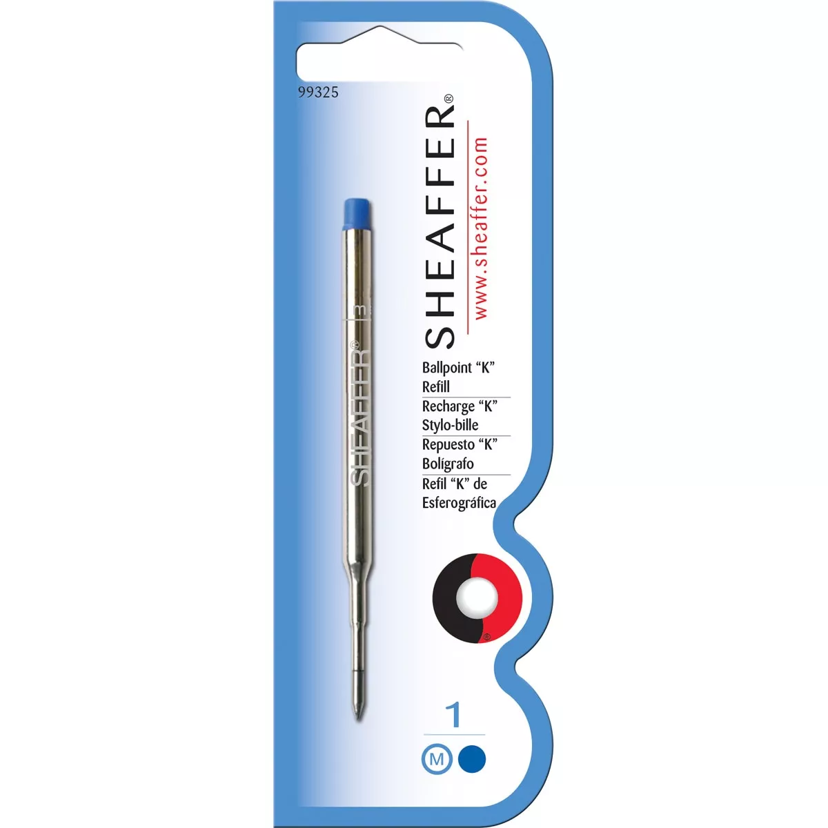 Sheaffer - Recambio "K" Para Bolígrafo De Color Azul Grosor Medio barato
