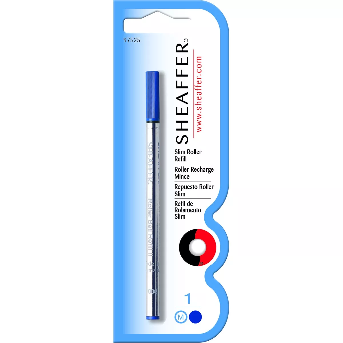 Sheaffer - Recambio Roller Slim Tinta De Gel Punta Media Azul barato