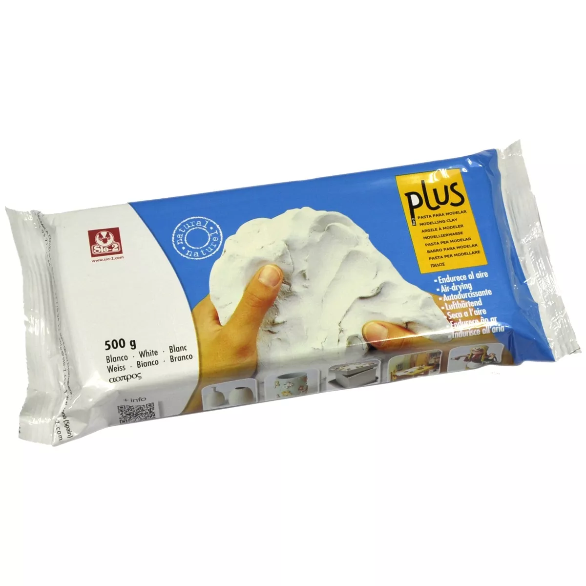 Sio-2 - Arcilla De Modelar Endurecible Plus 500 Gramos Blanco En Oferta Sio-2 - Arcilla De Modelar Endurecible Plus 500 Gramos Blanco Barato