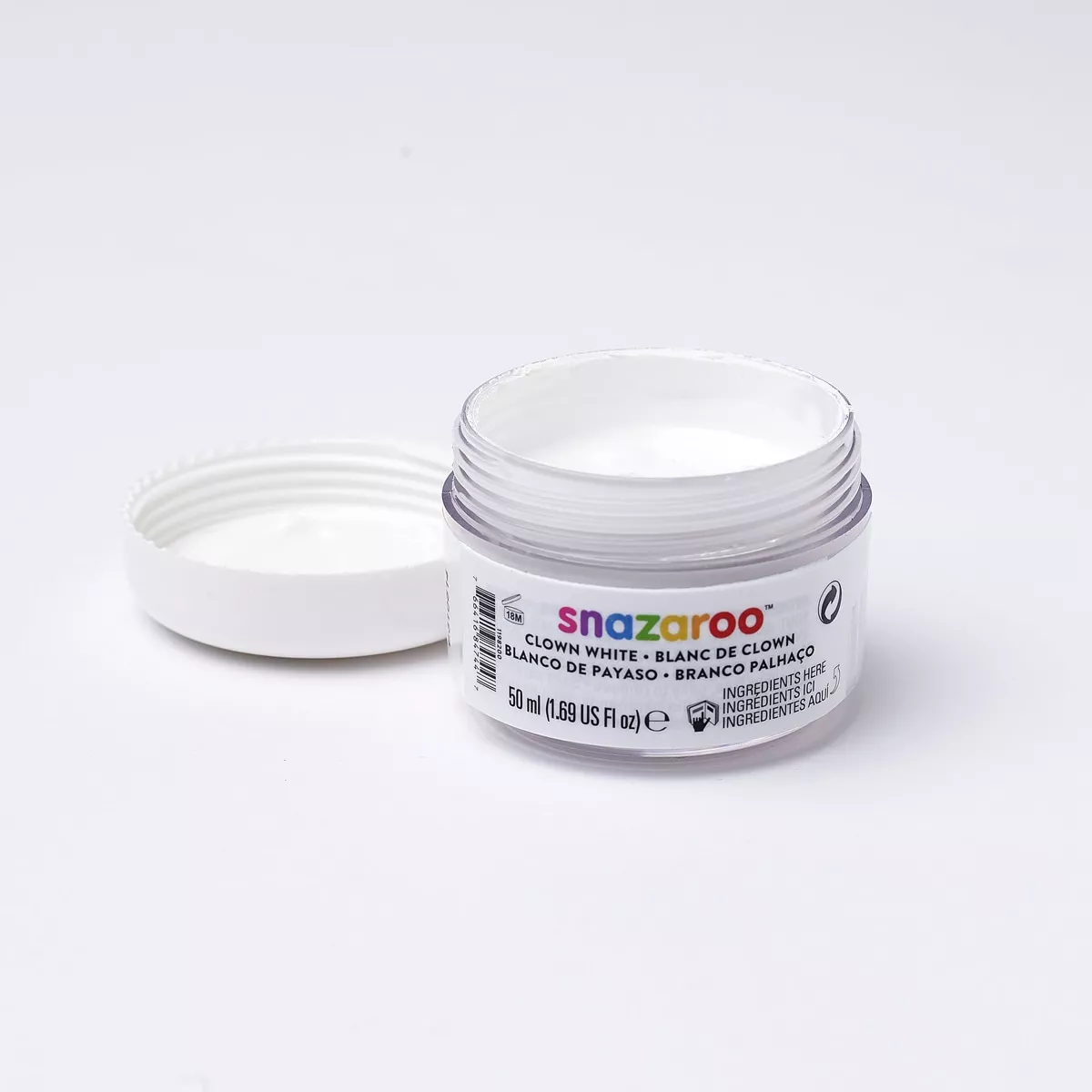 Snazaroo - Bote Maquillaje Payaso 50 Ml Blanco barato