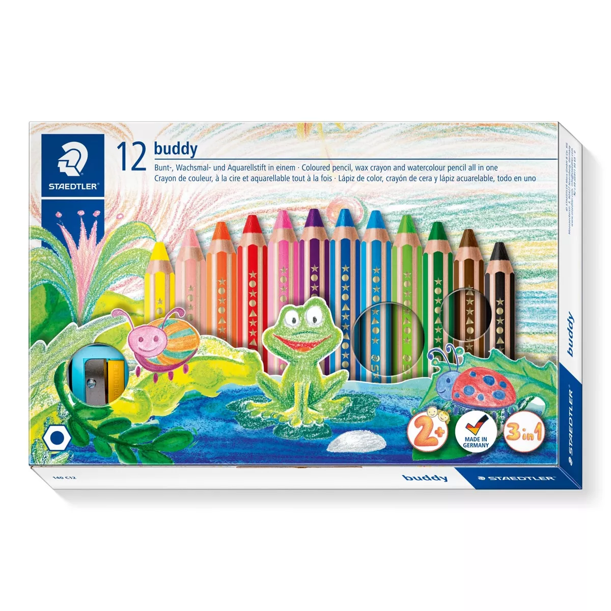 Staedtler - 12 Lápices De Color Buddy 3 En 1 En Oferta Staedtler - 12 Lápices De Color Buddy 3 En 1 Barato