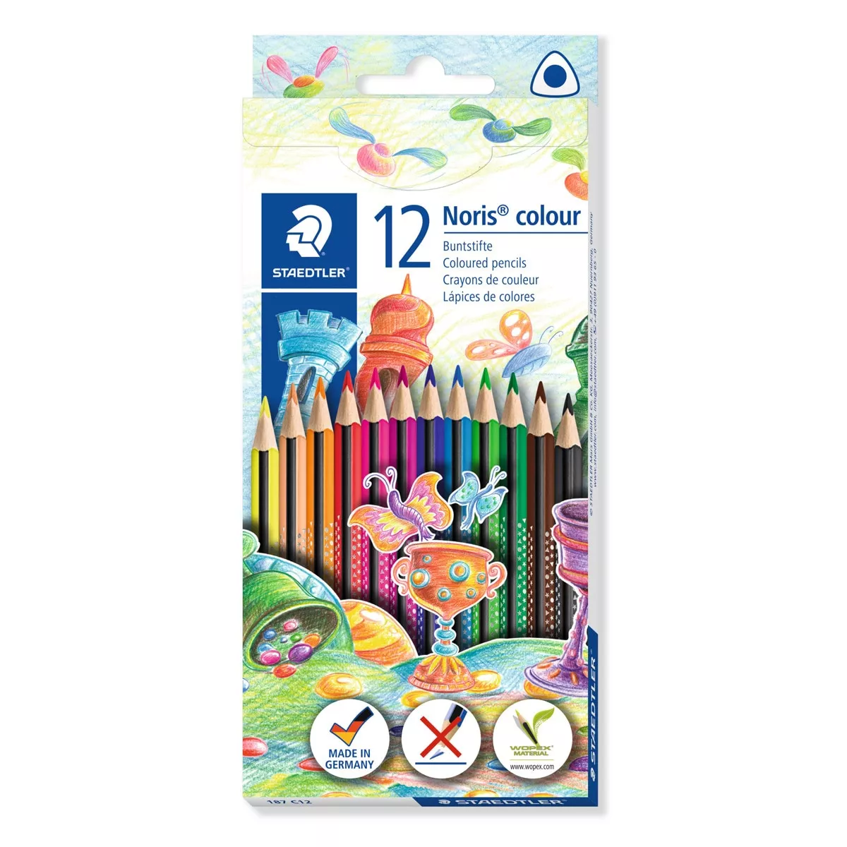Staedtler - 12 Lápices De Color Triangular Noris Club 127 En Oferta Staedtler - 12 Lápices De Color Triangular Noris Club 127 Barato