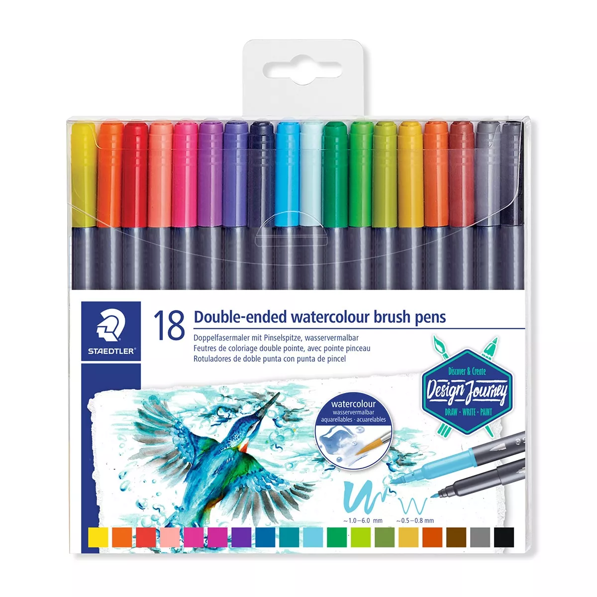 Staedtler - 18 Rotuladores Doble Punta Pincel Design Journey Stadtler En Oferta Staedtler - 18 Rotuladores Doble Punta Pincel Design Journey Stadtler Barato