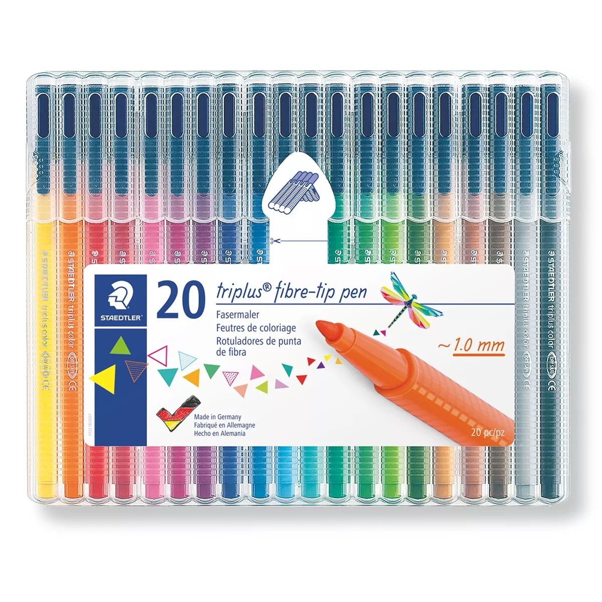 Staedtler - 20 Rotuladores Triangulares Ergonómicos Triplus Color 323 Multicolor barato