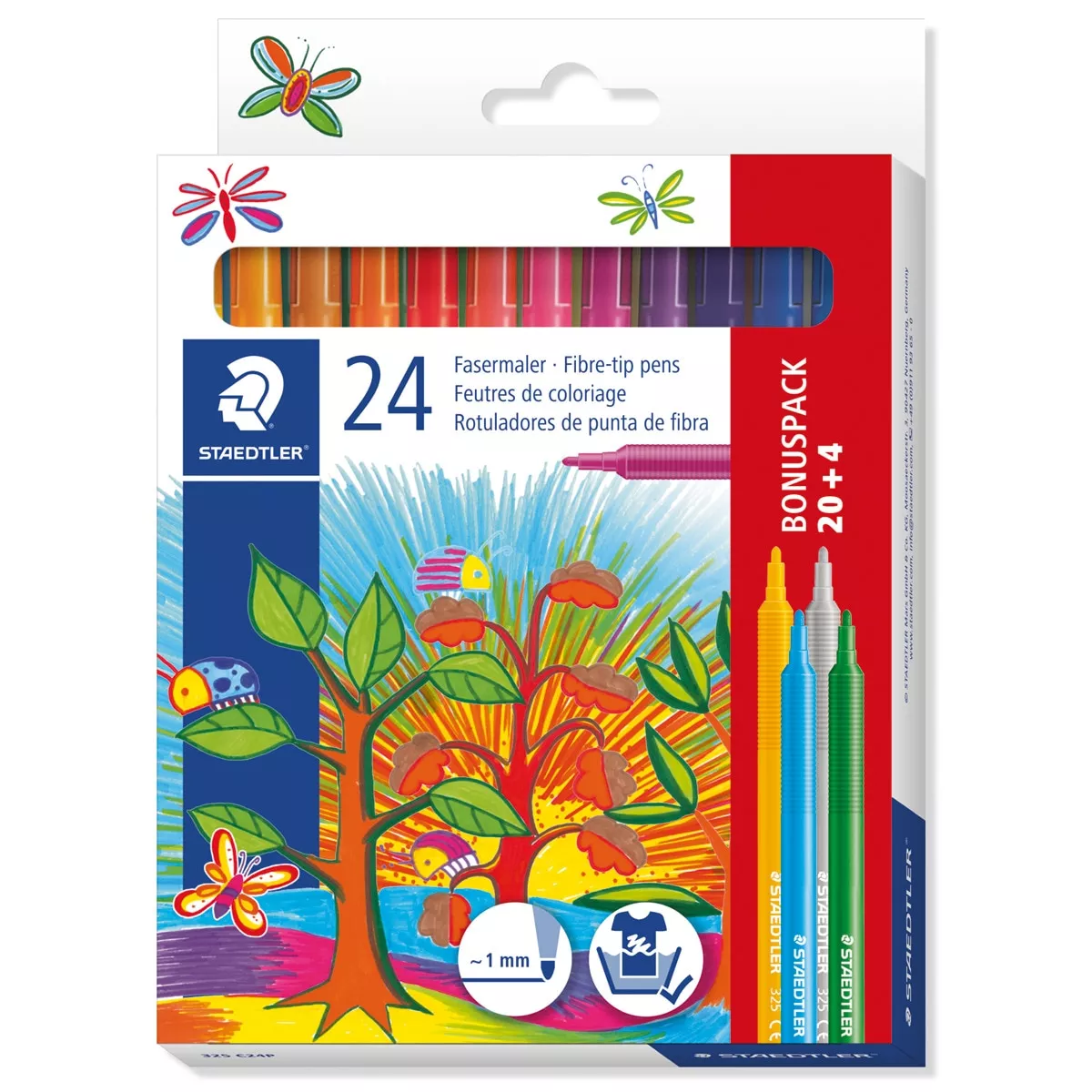 Staedtler - 24 Rotuladores Escolares Noris Club Multicolor En Oferta Staedtler - 24 Rotuladores Escolares Noris Club Multicolor Barato