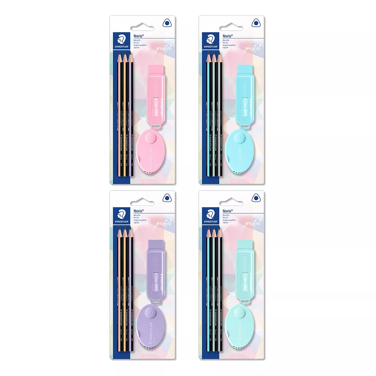 Staedtler - Blister Con 3 Lápices De Grafito, Goma De Borrar Y Afilalápices Pastel Line Staedtller En Oferta Staedtler - Blister Con 3 Lápices De Grafito