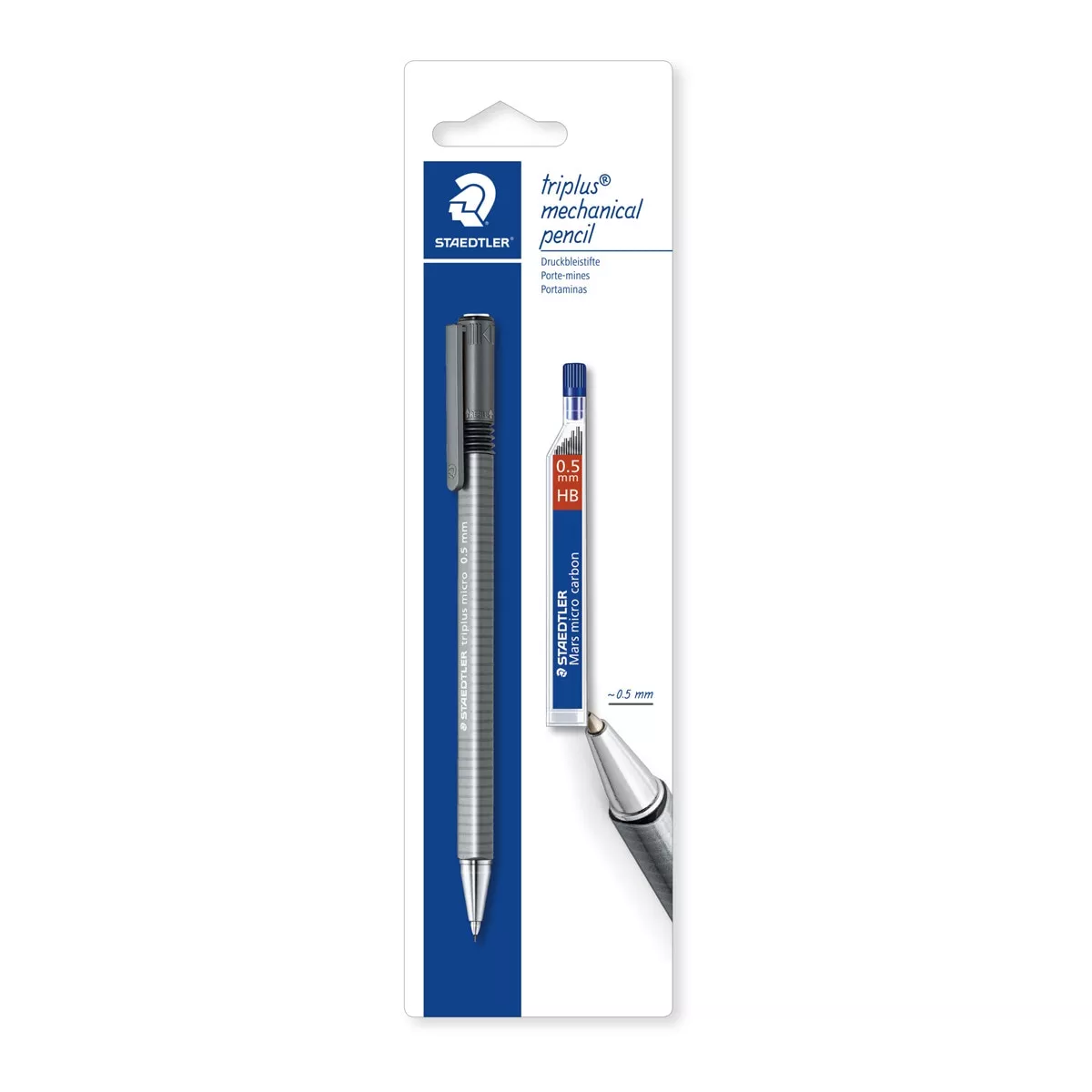 Staedtler - Blíster Con Portaminas Triplus Micro 0,5 Mm + Minas Mars Micro Carbon 0,5 Mm En Oferta Staedtler - Blíster Con Portaminas Triplus Micro 0