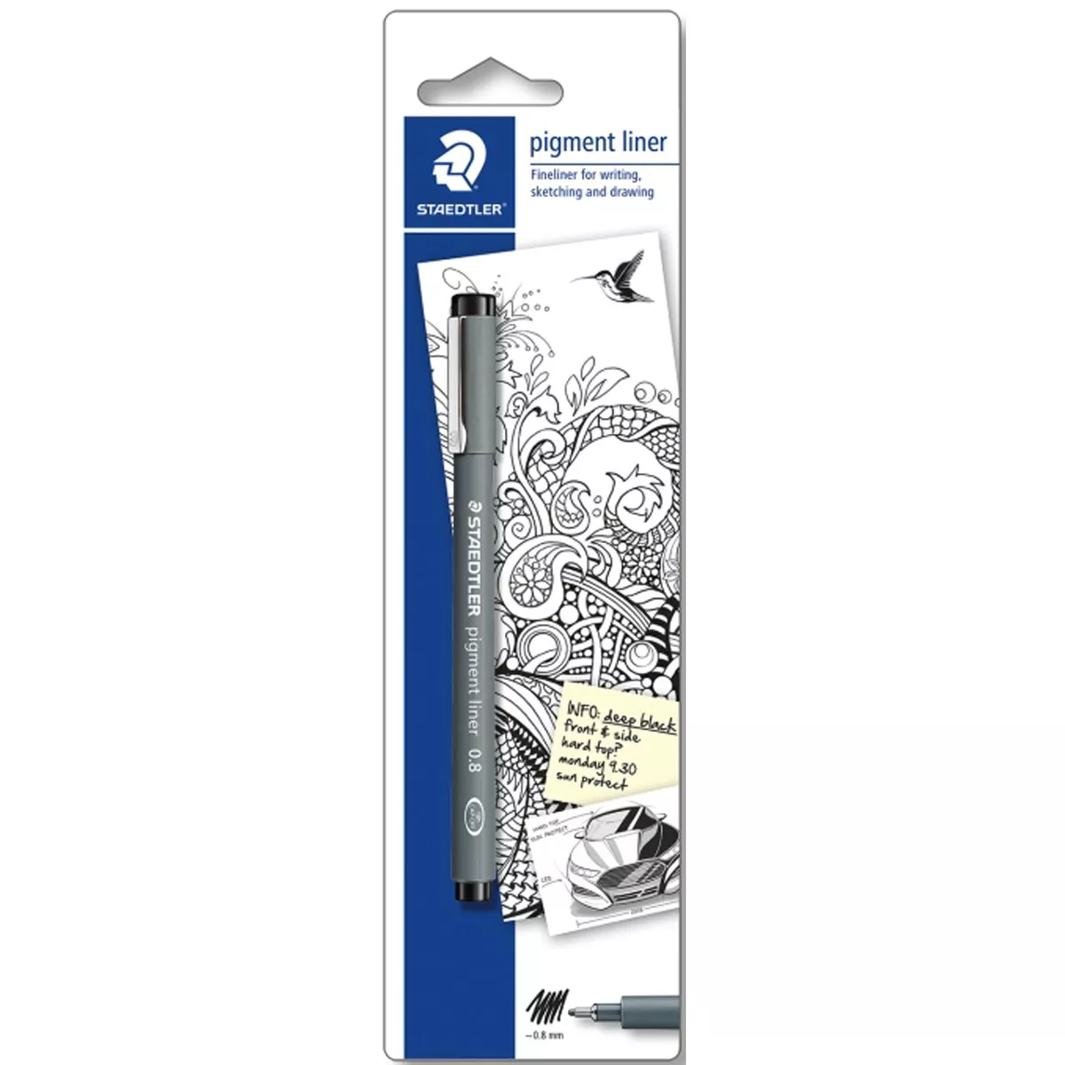 Staedtler - Blíster Rotulador Calibrado 0,8 Mm. Negro En Oferta Staedtler - Blíster Rotulador Calibrado 0