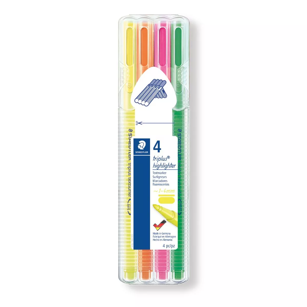 Staedtler - Estuche Exclusivo 4 Marcadores Fluorescentes Triangulares Ergonómicos Triplus Textsurfer En Oferta Staedtler - Estuche Exclusivo 4 Marcadores Fluorescentes Triangulares Ergonómicos Triplus Textsurfer Barato