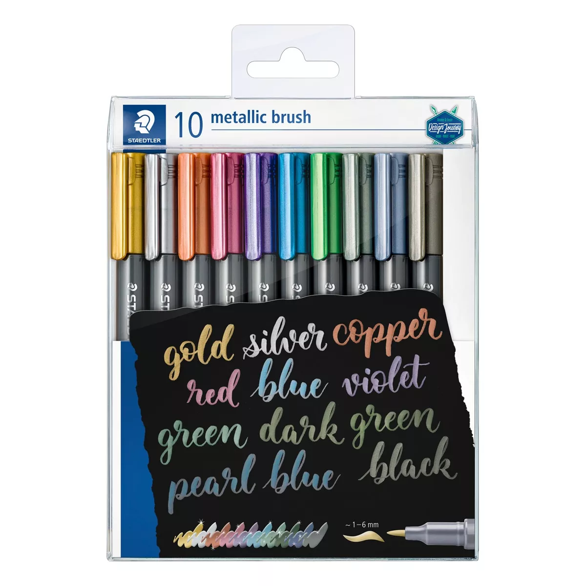 Staedtler - Pack 10 Marcadores Metalizados Punta Pincel Multicolor En Oferta Staedtler - Pack 10 Marcadores Metalizados Punta Pincel Multicolor Barato