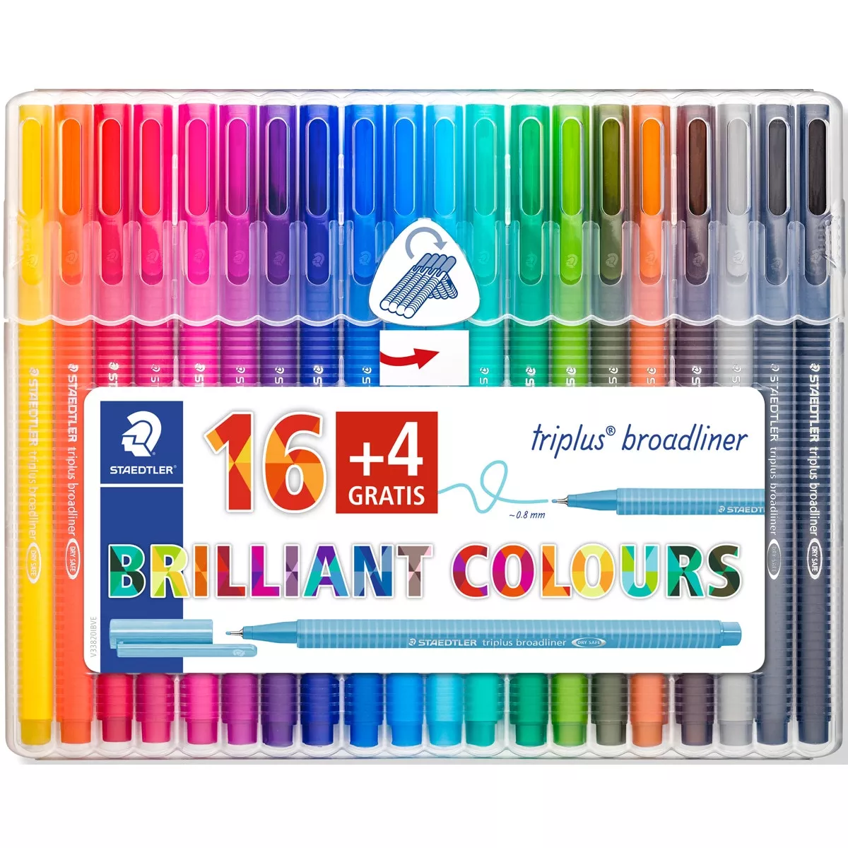 Staedtler - Pack 20 Rotuladores Triplus Broadliner Multicolor barato