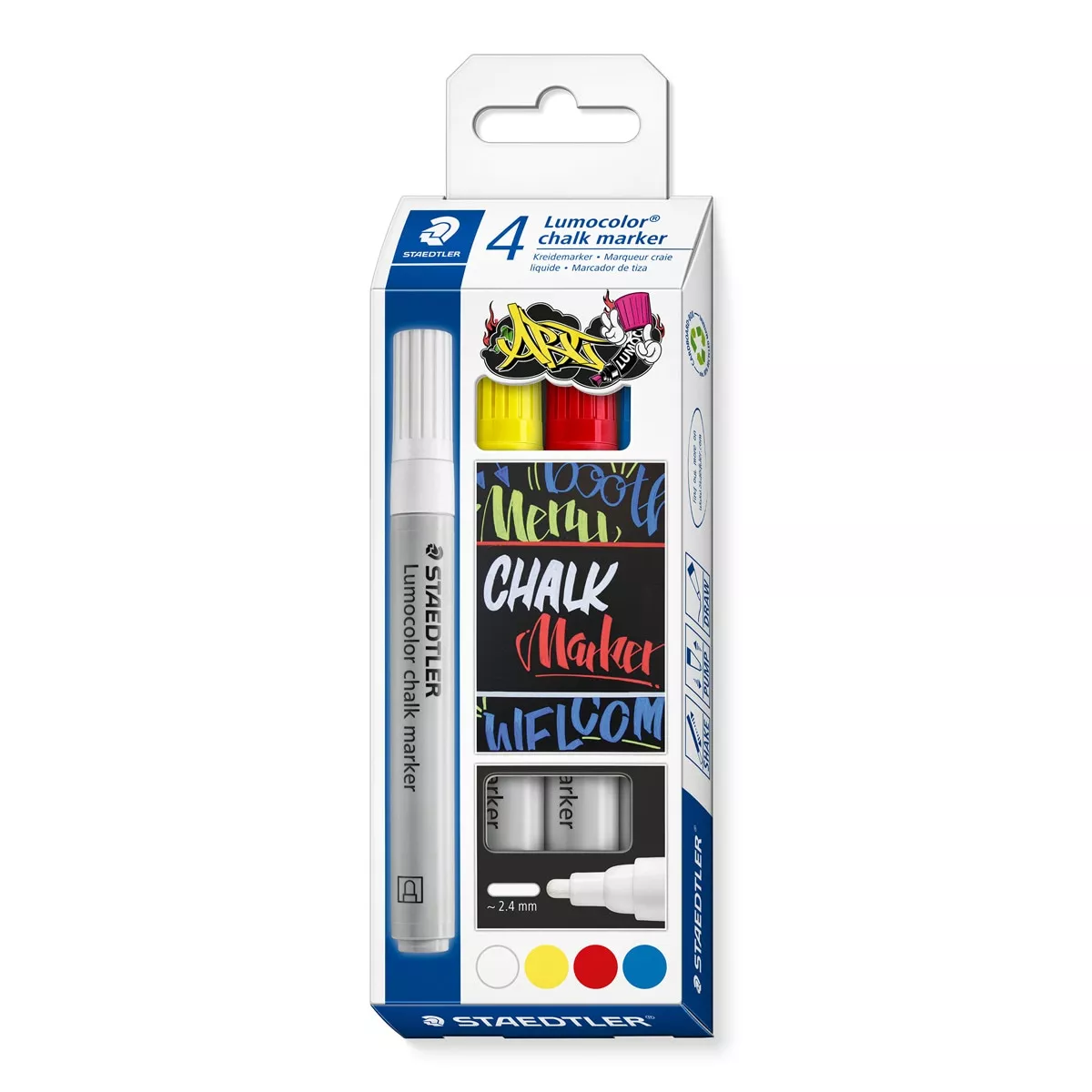Staedtler - Pack 4 Marcadores De Tiza Líquida Lumocolor En Oferta Staedtler - Pack 4 Marcadores De Tiza Líquida Lumocolor Barato