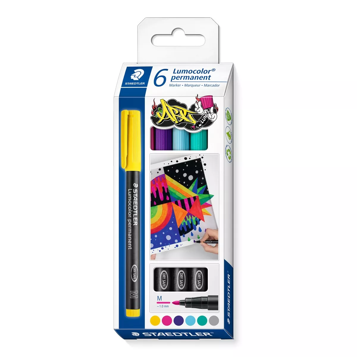 Staedtler - Pack 6 Marcadores Permanentes Lumocolor En Oferta Staedtler - Pack 6 Marcadores Permanentes Lumocolor Barato