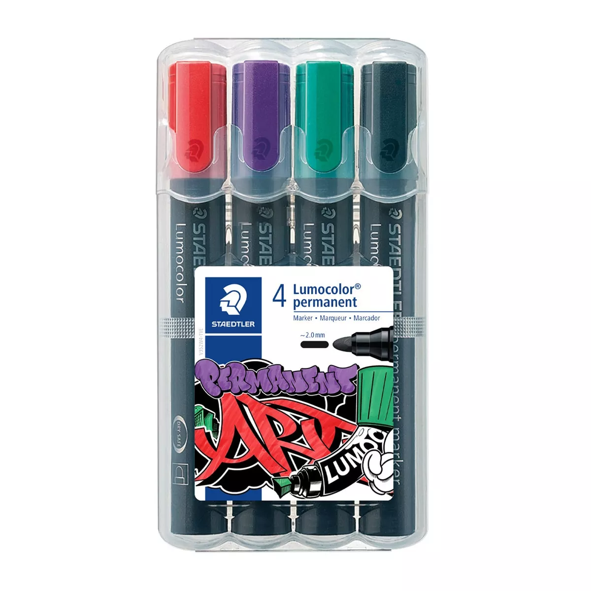 Staedtler - Pack De 4 Marcadores Permanentes Multicolor En Oferta Staedtler - Pack De 4 Marcadores Permanentes Multicolor Barato