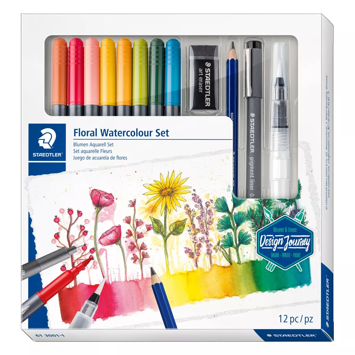 Staedtler - Pack Floral Watercolour Design Journey barato
