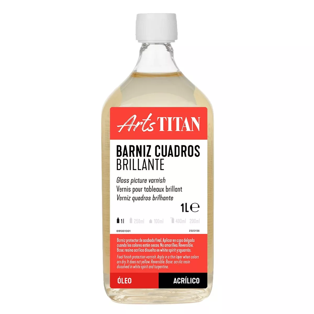 Titan Arts - Barniz Cuadros Brillante Botella De 1000Ml En Oferta Titan Arts - Barniz Cuadros Brillante Botella De 1000Ml Barato