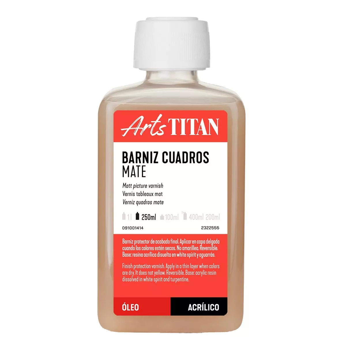 Titan Arts - Barniz Cuadros Mate Botella De 250Ml En Oferta Titan Arts - Barniz Cuadros Mate Botella De 250Ml Barato