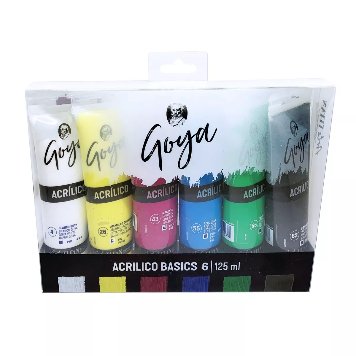 Titan Arts - Set 6 Tubos 125 Mililitros Acrilico Goya Artstitan En Oferta Titan Arts - Set 6 Tubos 125 Mililitros Acrilico Goya Artstitan Barato