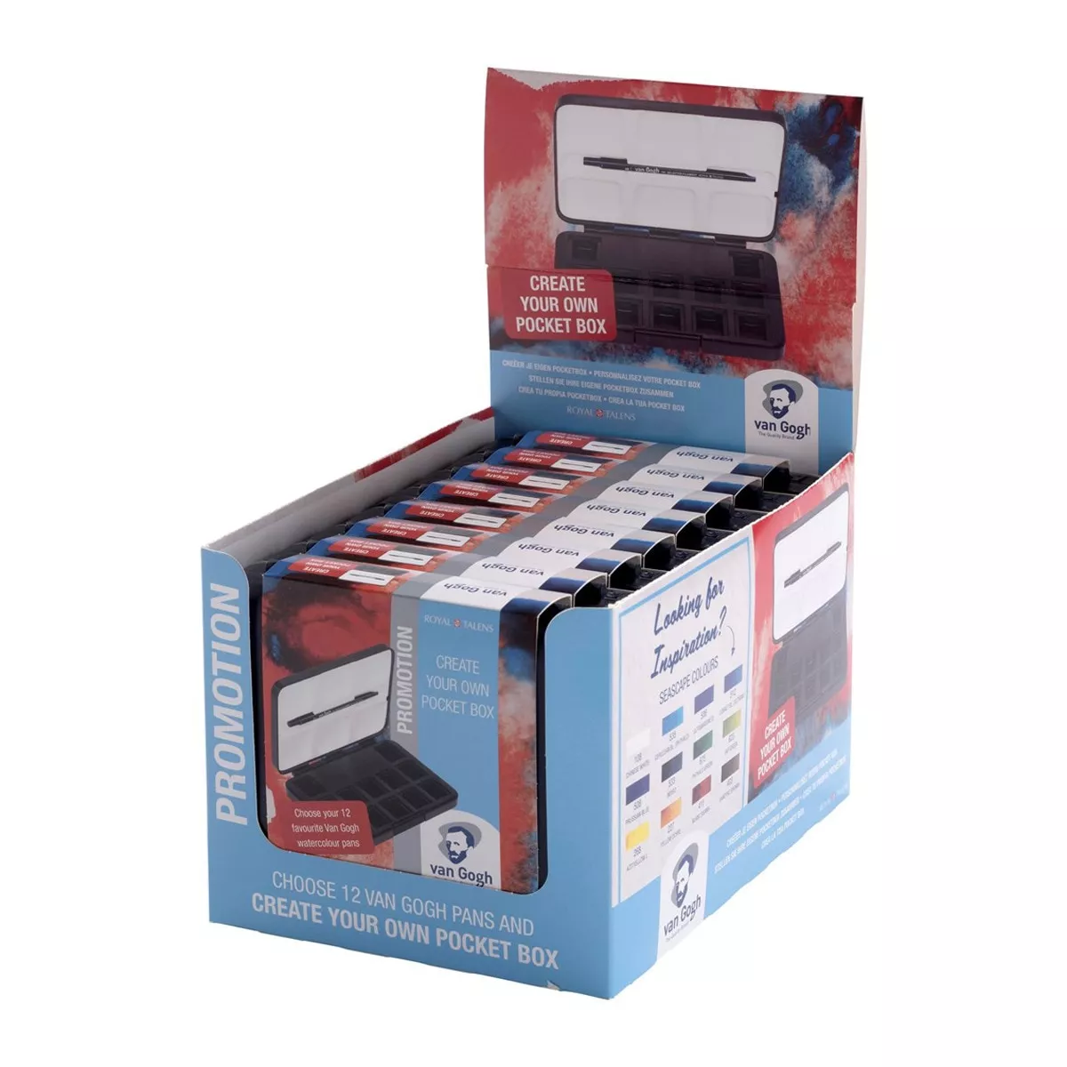 Talens - Caja Plástico Vacía Acuarelas Van Gogh Multicolor En Oferta Talens - Caja Plástico Vacía Acuarelas Van Gogh Multicolor Barato