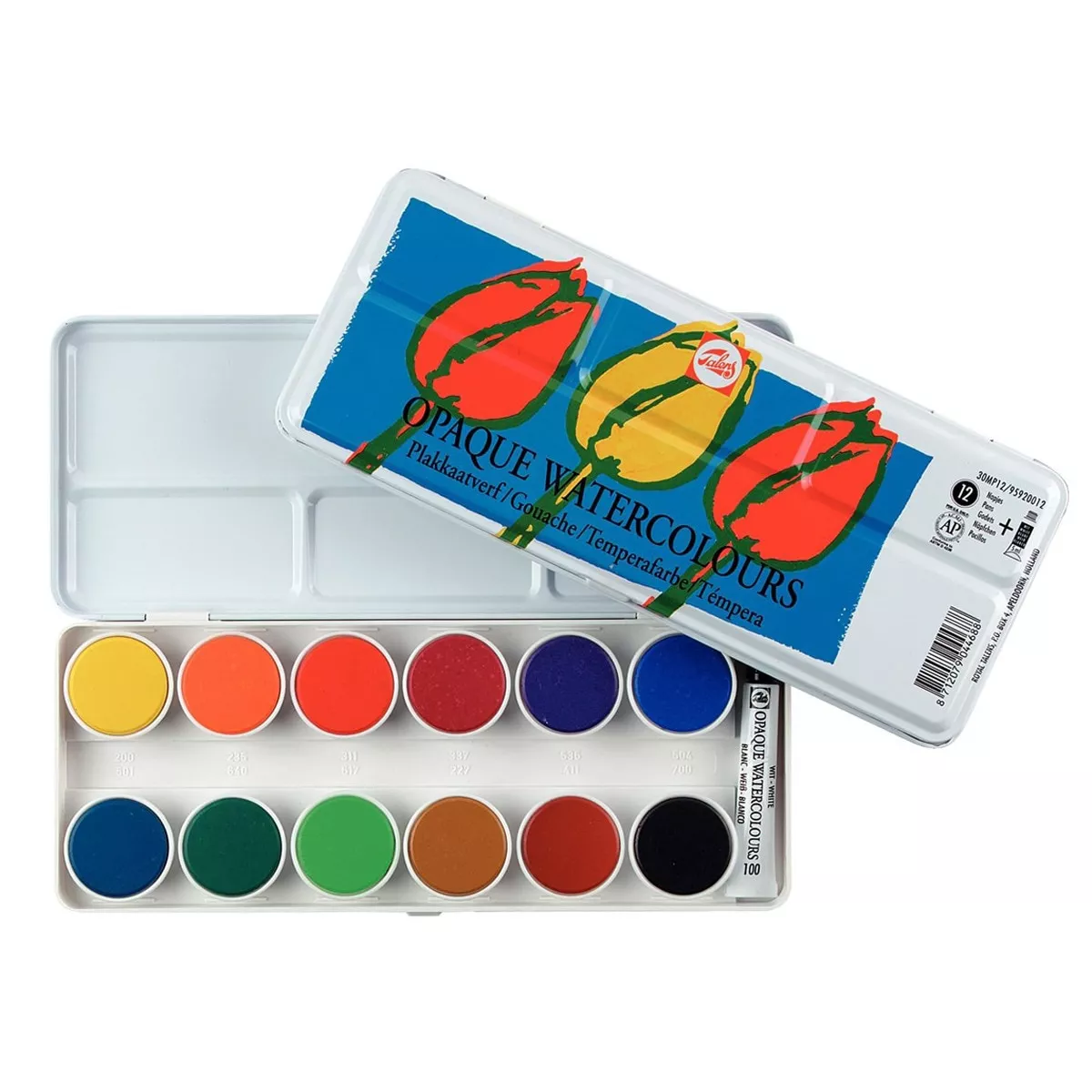Talens - Estuche Metálico De Acuarela Escolar De 12 Pastillas Y Tubo Blanco Para Mezclas Multicolor En Oferta Talens - Estuche Metálico De Acuarela Escolar De 12 Pastillas Y Tubo Blanco Para Mezclas Multicolor Barato