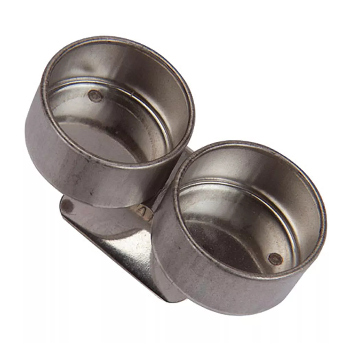 Talens - Pocillo Doble De Metal Plateado En Oferta Talens - Pocillo Doble De Metal Plateado Barato