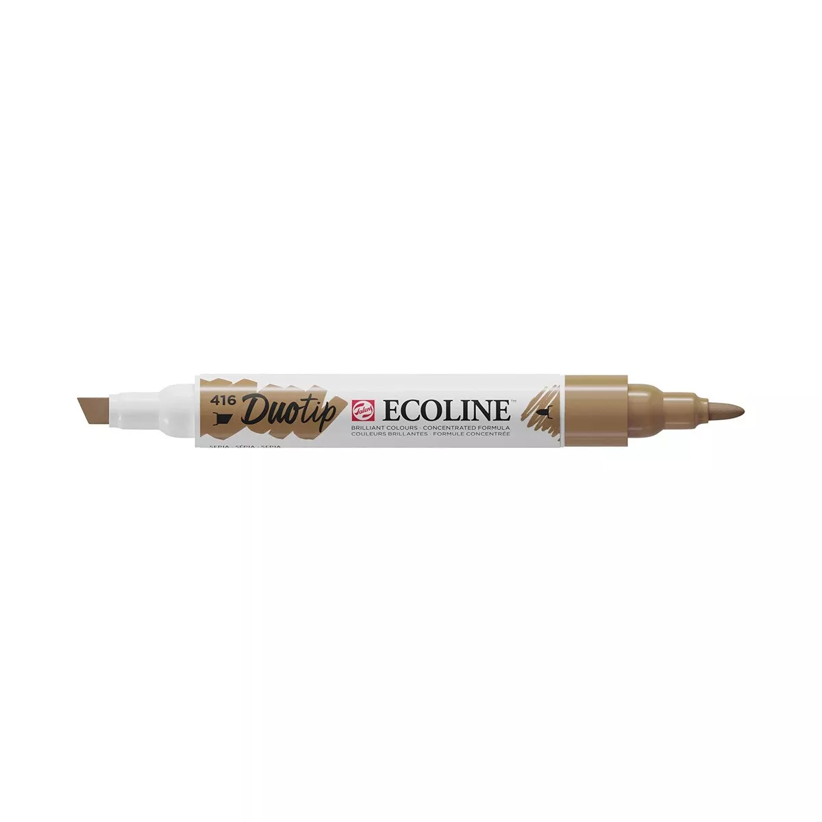 Talens - Rotulador Ecoline Doble Punta Sepia barato
