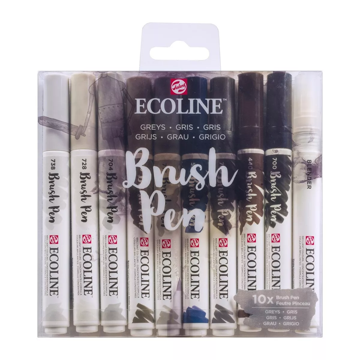 Talens - Set 10 Rotuladores Acuarela Liquida Multicolor barato
