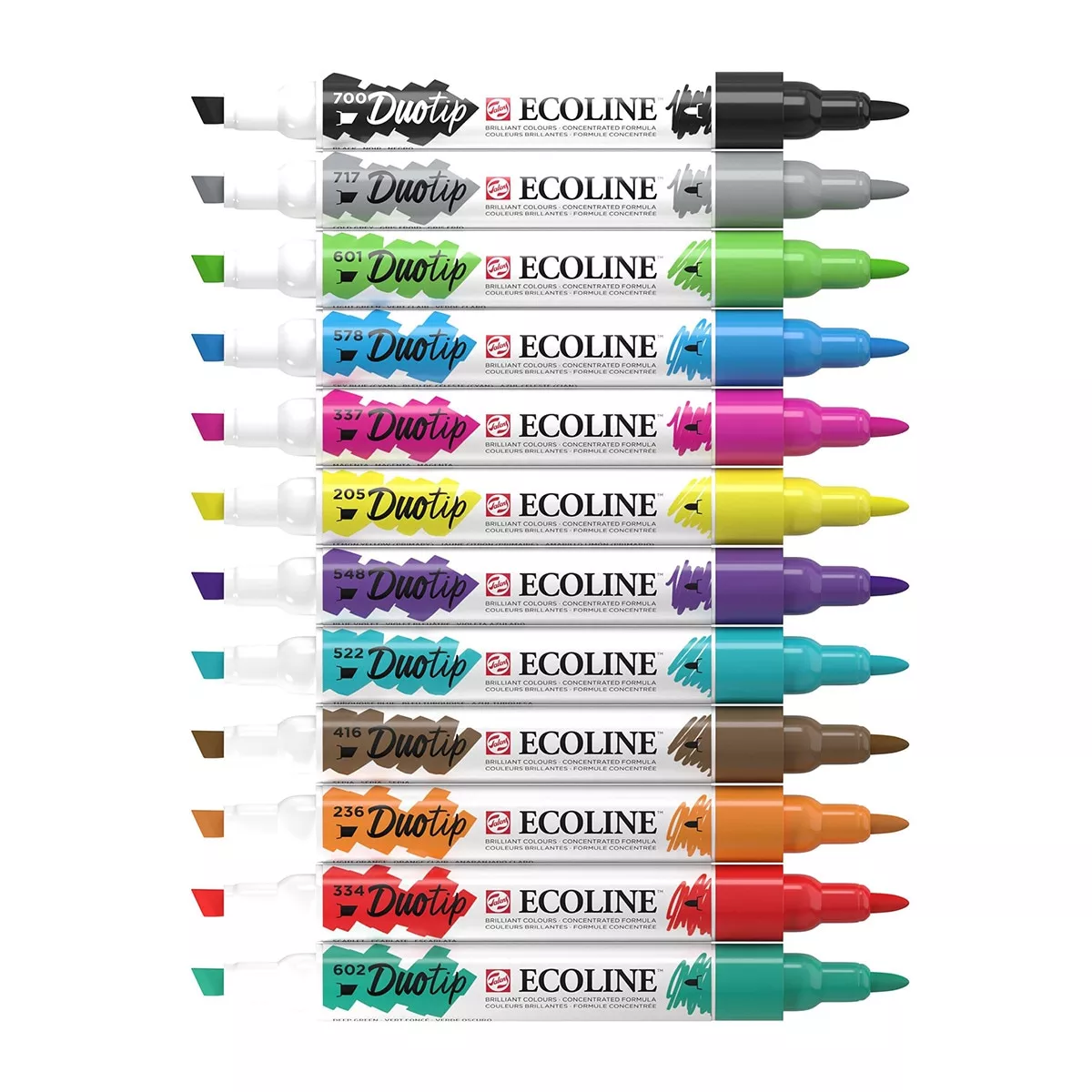 Talens - Set De Doce Rotuladores Doble Punta Colores Primarios Multicolor barato