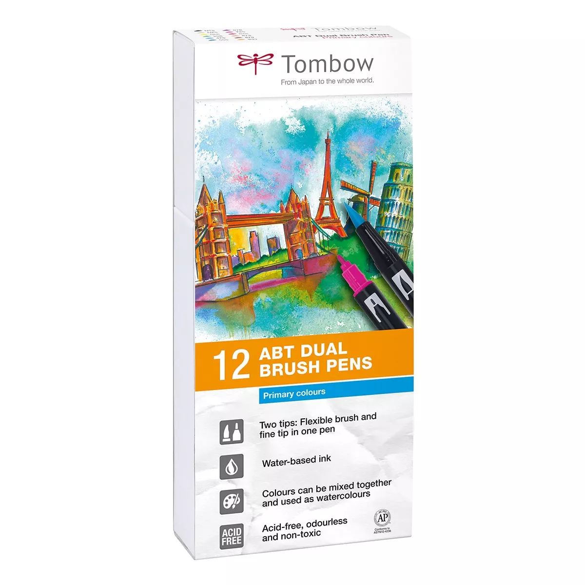 Tombow - Estuche 12 Rotuladores ABT Colores Primarios barato