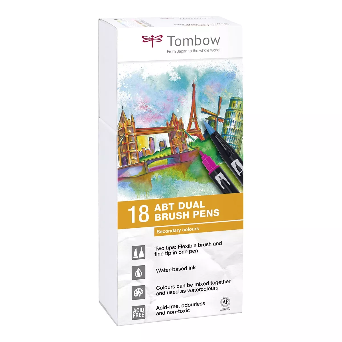 Tombow - Estuche 18 Rotuladores ABT Colores Primarios barato