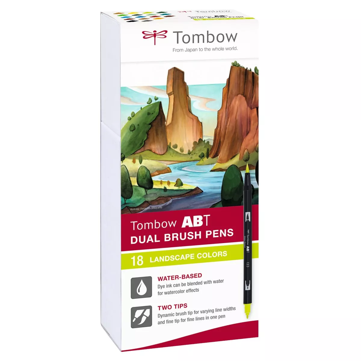 Tombow - Estuche 18 Rotuladores ABT Paisajes Colores Primarios barato