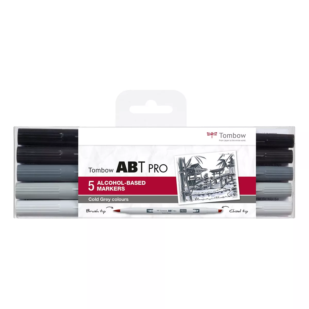 Tombow - Estuche 5 Rotuladores Abt Pro Base Alcohol Colores Grises Fríos En Oferta Tombow - Estuche 5 Rotuladores Abt Pro Base Alcohol Colores Grises Fríos Barato