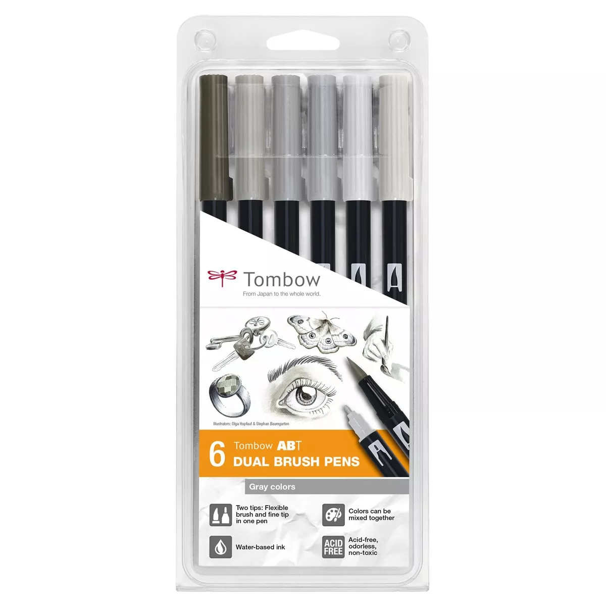 Tombow - Estuche 6 Rotuladores Abt Colores Grises En Oferta Tombow - Estuche 6 Rotuladores Abt Colores Grises Barato
