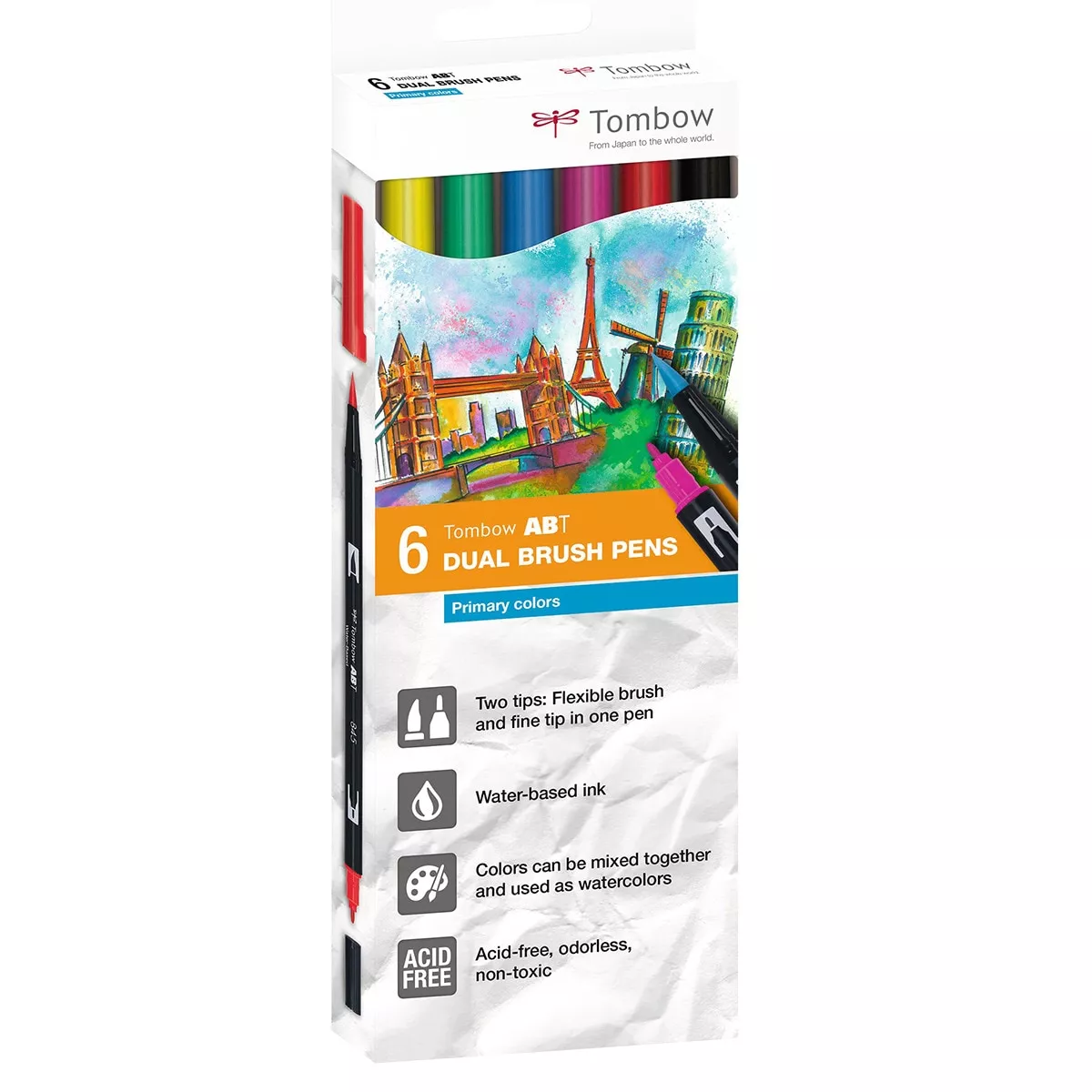 Tombow - Estuche 6 Rotuladores ABT Colores Primarios barato