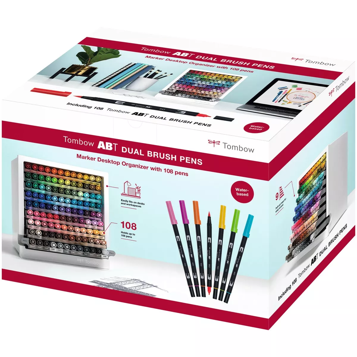 Tombow - Organizador De Sobremesa Con 108 Rotuladores Abt En Oferta Tombow - Organizador De Sobremesa Con 108 Rotuladores Abt Barato