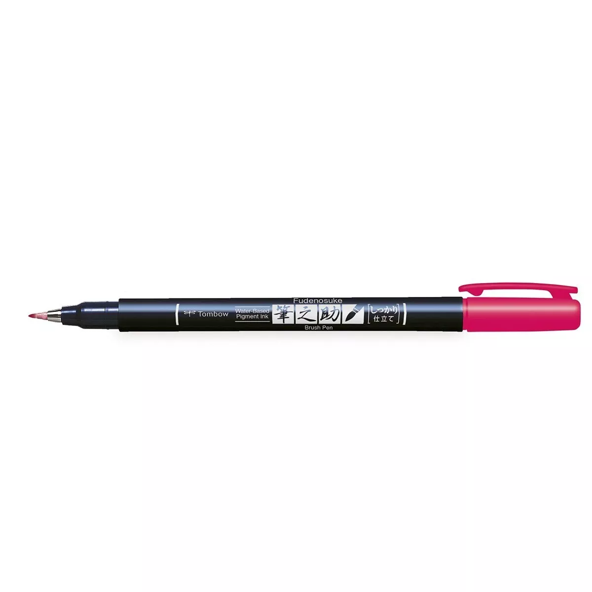 Tombow - Rotulador Caligrafía Fudenosuke Base Agua Punta Elástica Dura Rosa barato