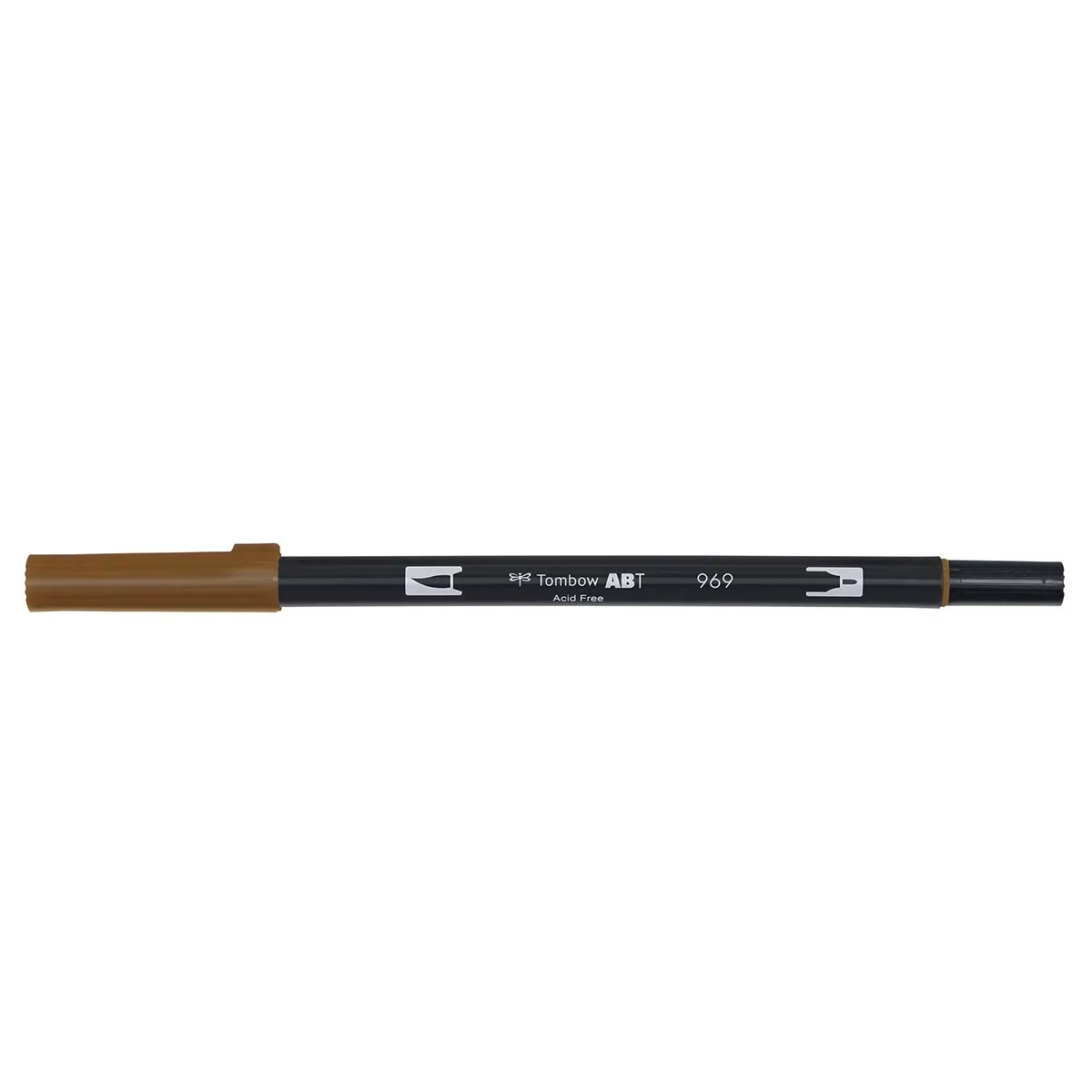 Tombow - Rotulador Dual Brush ABT Doble Punta Acuarelable Chocolate 969 barato