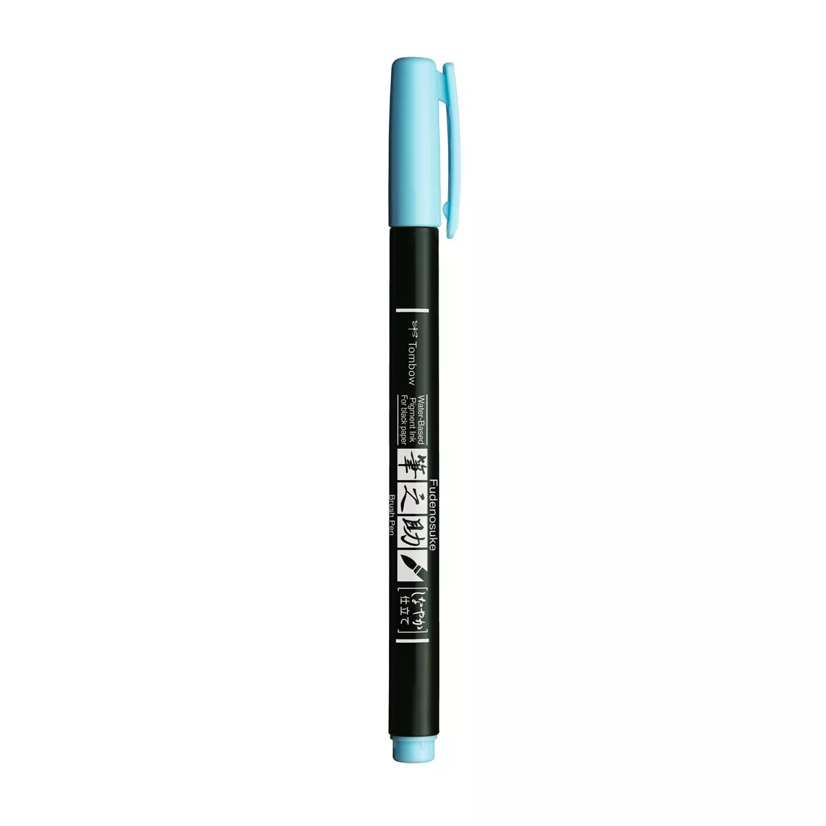 Tombow - Rotulador Fudenosuke Base Agua Punta Elástica Azul Pastel barato