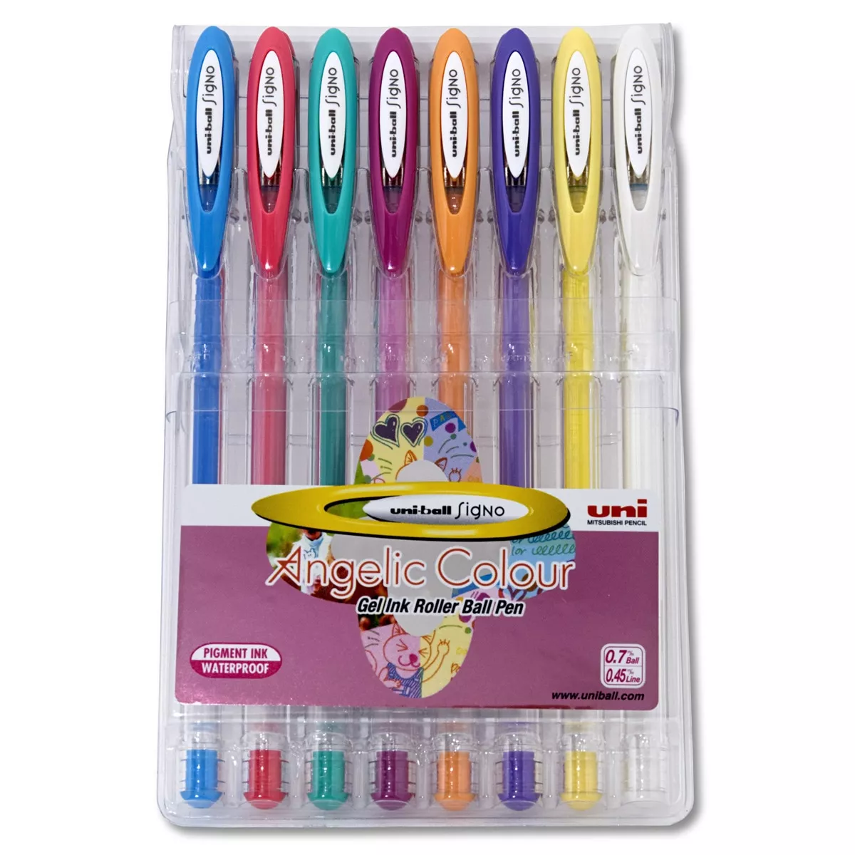 UNI BALL - Estuche 8 Unidades De Roller De Gel 0