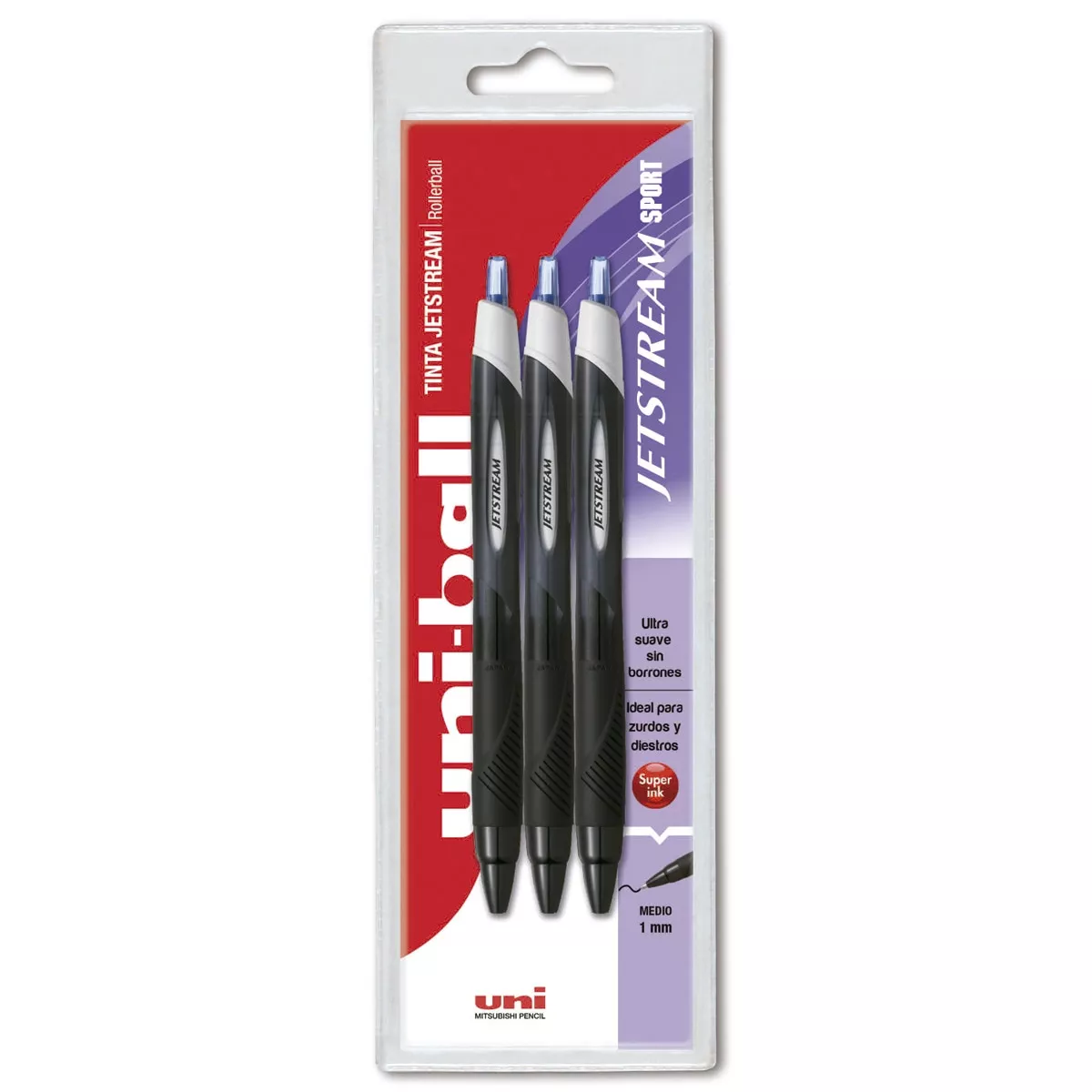 Uni Ball - Pack 3 Roller Uni Jetstream Sport Sxn-150 Uni-Ball Azul En Oferta Uni Ball - Pack 3 Roller Uni Jetstream Sport Sxn-150 Uni-Ball Azul Barato