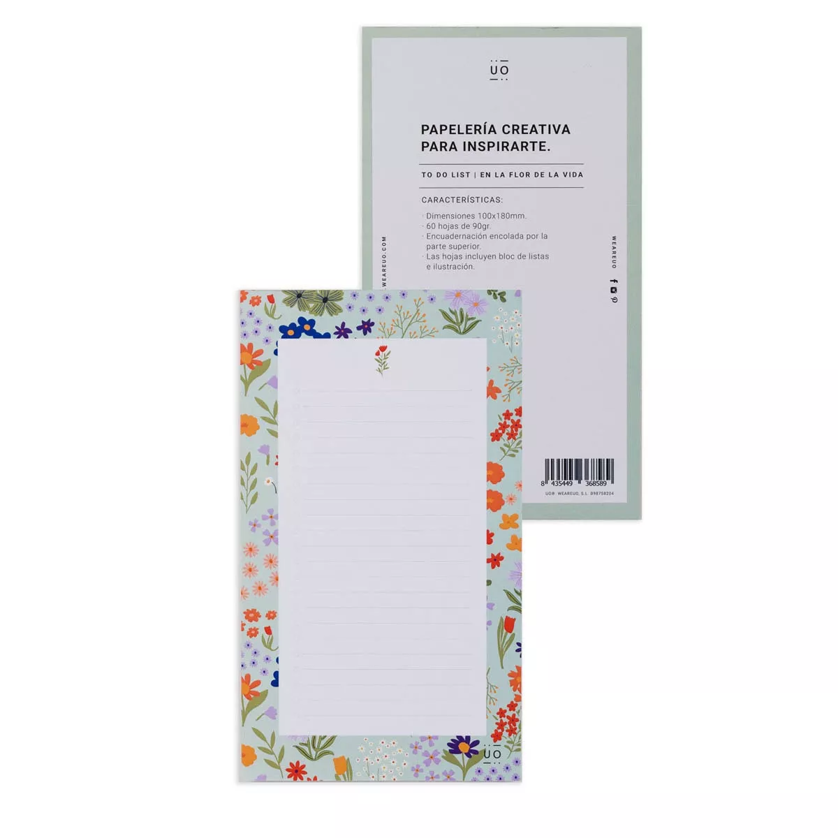 Uo - Bloc De Notas Checklist 60 Hojas 100X180 Mm En La Flor De La Vida Multicolor Español En Oferta Uo - Bloc De Notas Checklist 60 Hojas 100X180 Mm En La Flor De La Vida Multicolor Español Barato
